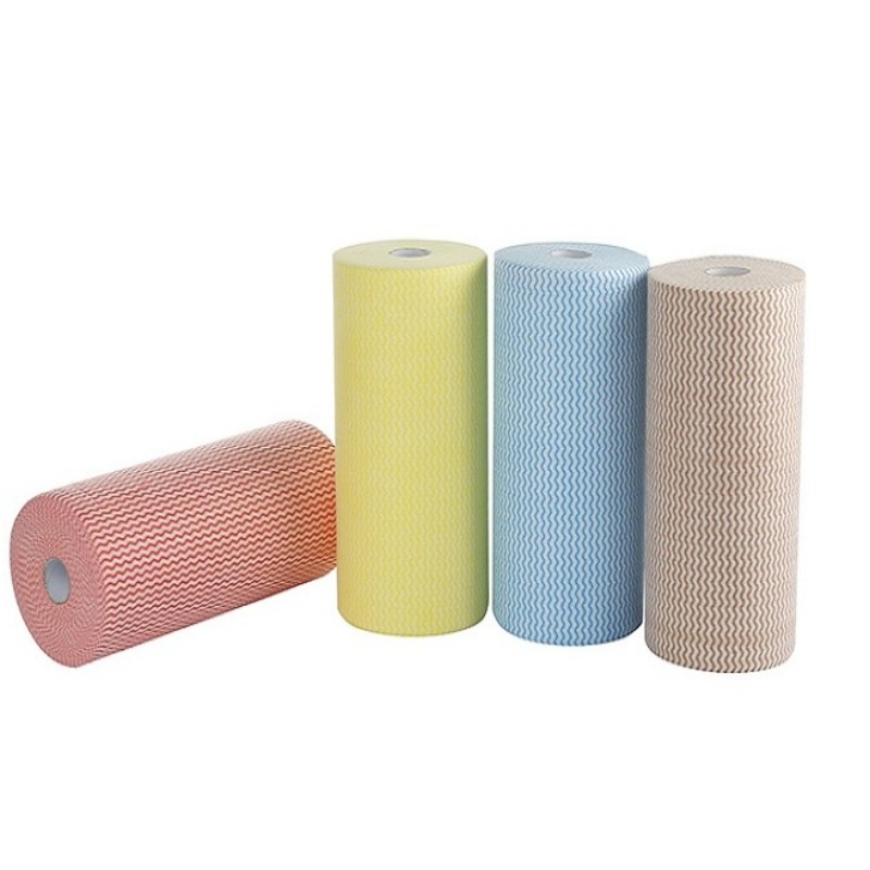 Bambusové vlákno/viskóza polyester-olej odolné voči tkaniu čistiaceho prostriedku