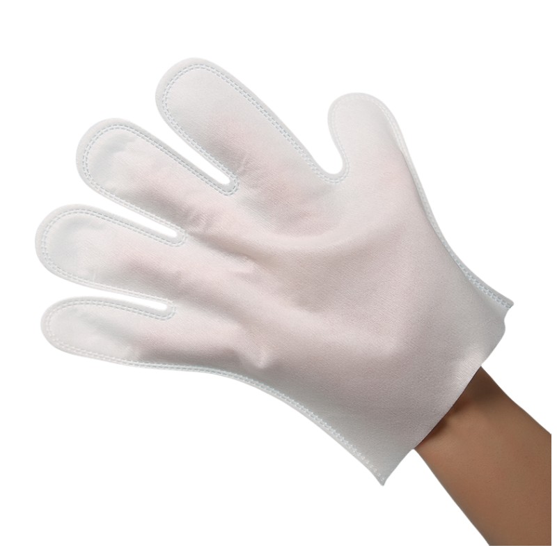 Mokré a suché použitie, viskóza a polyester spunlace nakladateľné netkané rukavice